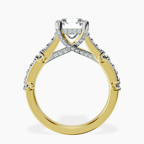 Odyssey Hidden Halo Lab Diamond Ring left view