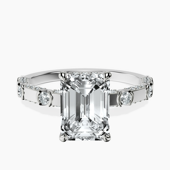 Majestic Love Lab Diamond Accent Ring front view