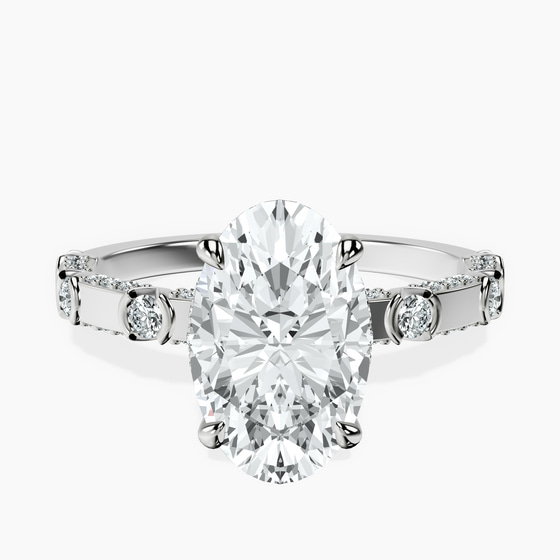 Majestic Love Lab Diamond Accent Ring front view