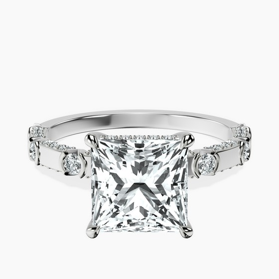 Majestic Love Lab Diamond Accent Ring front view