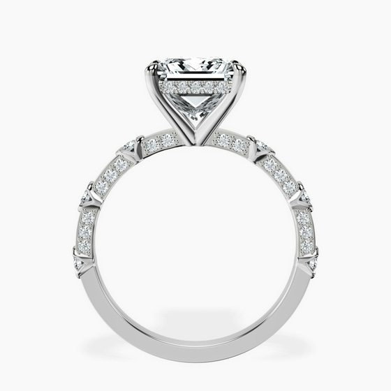 Majestic Love Lab Diamond Accent Ring top view