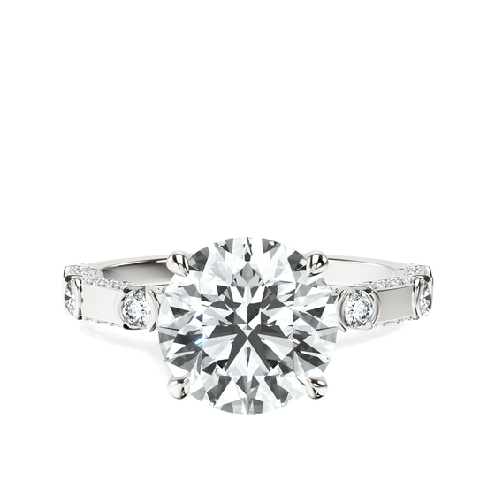 Majestic Love Lab Diamond Accent Ring front view