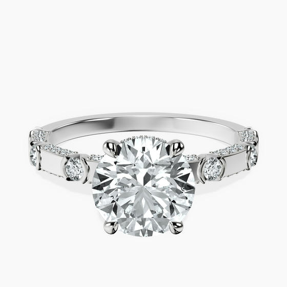 Majestic Love Lab Diamond Accent Ring front view