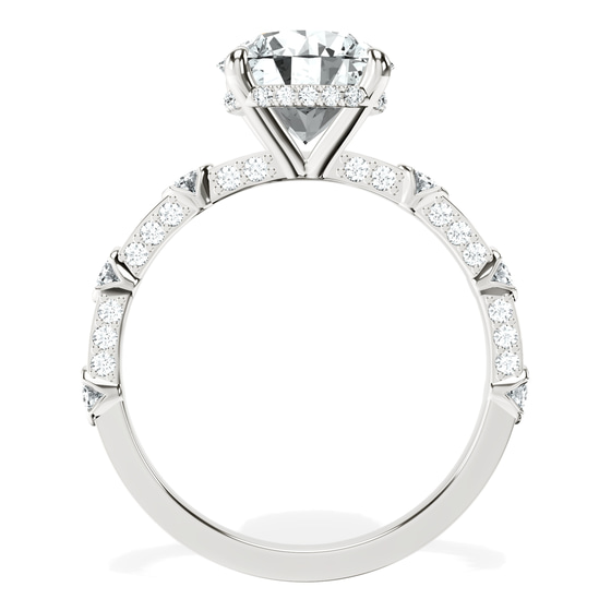 Majestic Love Lab Diamond Accent Ring top view