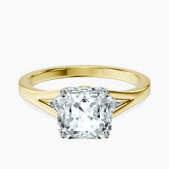 Erica Swan Split Shank Lab Diamond Ring front view