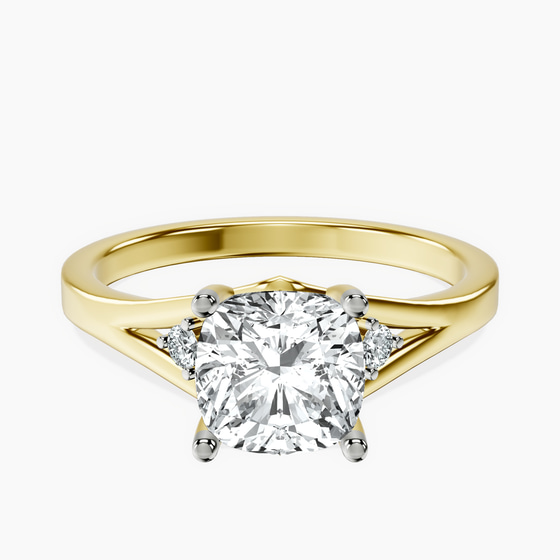 Erica Swan Split Shank Lab Diamond Ring front view