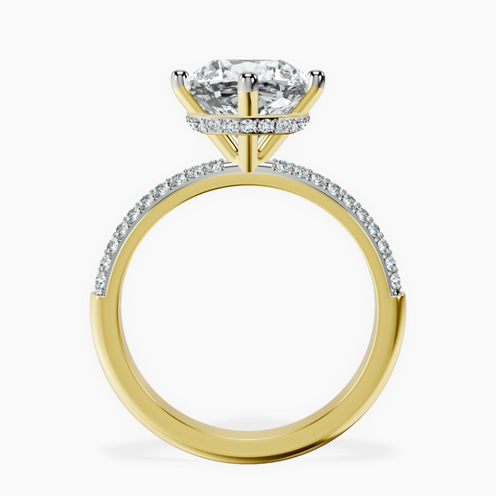 Eloa Secret Halo Lab Diamond Ring left view