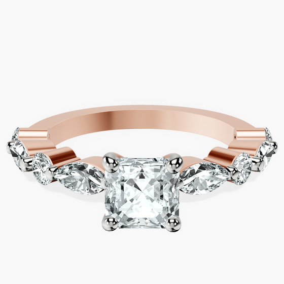 Pamela Eternity Side Stone Lab Diamond Ring front view