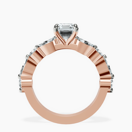 Pamela Eternity Side Stone Lab Diamond Ring left view