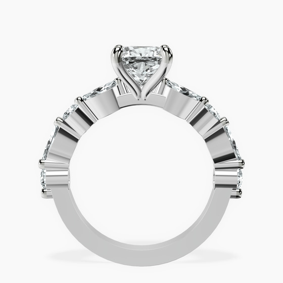 Pamela Eternity Side Stone Lab Diamond Ring left view