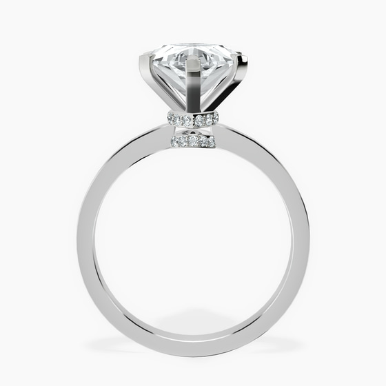 Ember Secret Halo Lab Diamond Ring left view