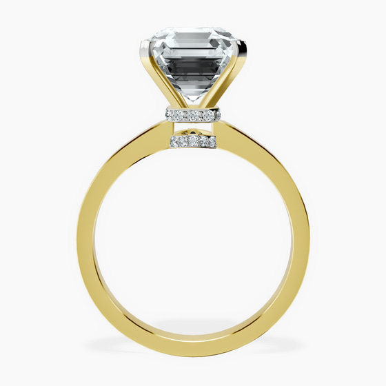 Ember Secret Halo Lab Diamond Ring left view