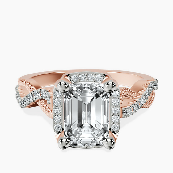 Astoré Channel Glided Lab Diamond Ring front view