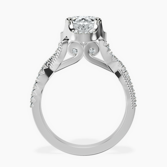 Astoré Channel Glided Lab Diamond Ring left view