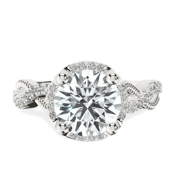 Astoré Channel Glided Lab Diamond Ring front view