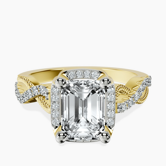 Astoré Channel Glided Lab Diamond Ring front view