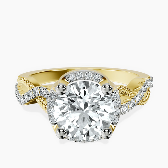 Astoré Channel Glided Lab Diamond Ring front view