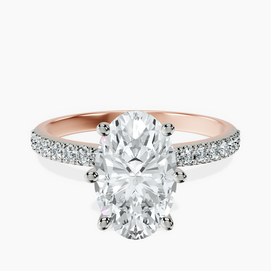 Olivia Secret Halo Lab Diamond Ring front view