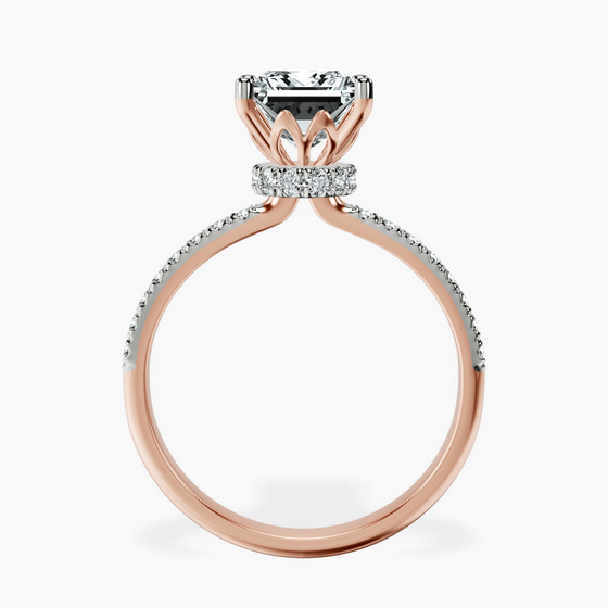Olivia Secret Halo Lab Diamond Ring left view
