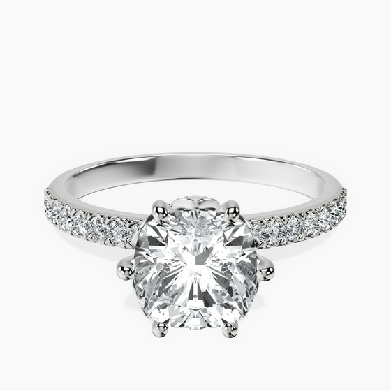 Olivia Secret Halo Lab Diamond Ring front view