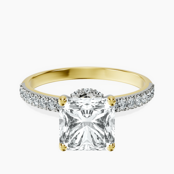 Olivia Secret Halo Lab Diamond Ring front view