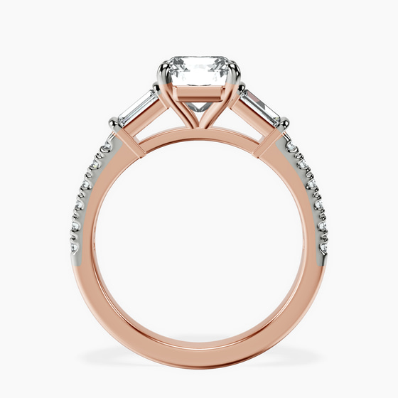 Opalina Charm Side Stone Lab Diamond Ring left view