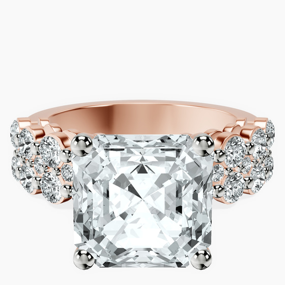 Twilight Side Round Lab Diamond Ring front view