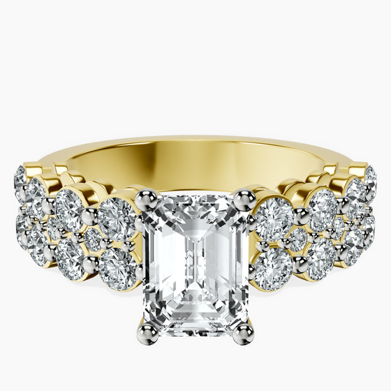 Twilight Side Round Lab Diamond Ring front view