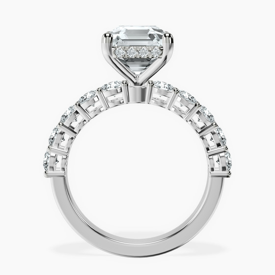 Elinor Side Round Lab Diamond Ring left view