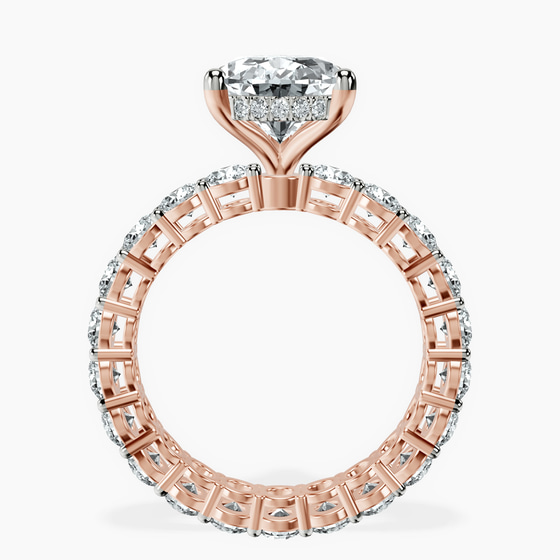 Georgiana Side Round Lab Diamond Ring left view