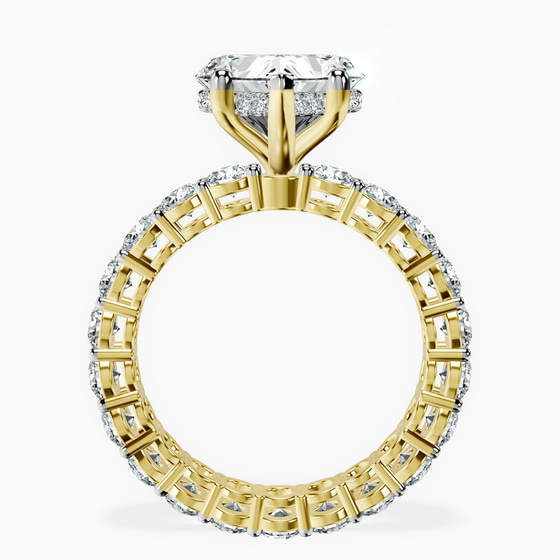Georgiana Side Round Lab Diamond Ring left view