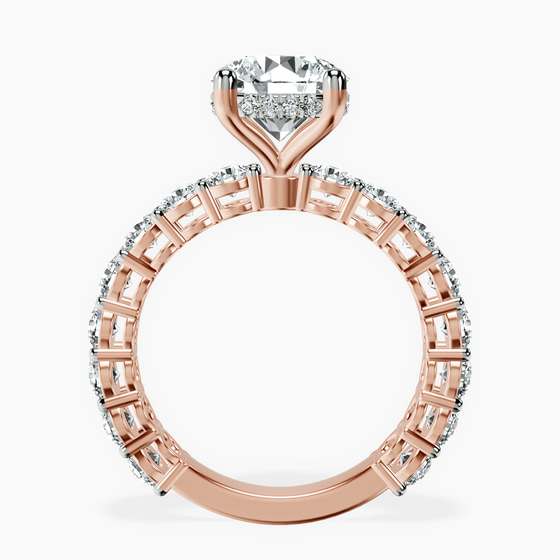 Arabella Side Round Lab Diamond Ring left view