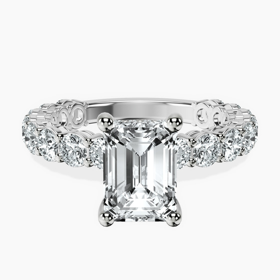Arabella Side Round Lab Diamond Ring front view