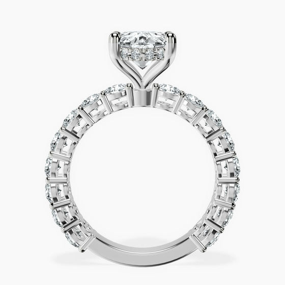 Arabella Side Round Lab Diamond Ring left view