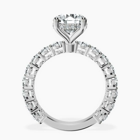 Arabella Side Round Lab Diamond Ring left view