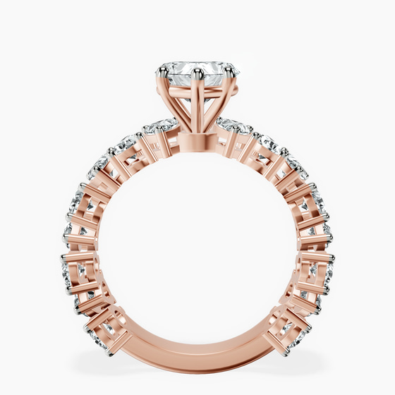 Esme Side Pear Lab Diamond Ring left view