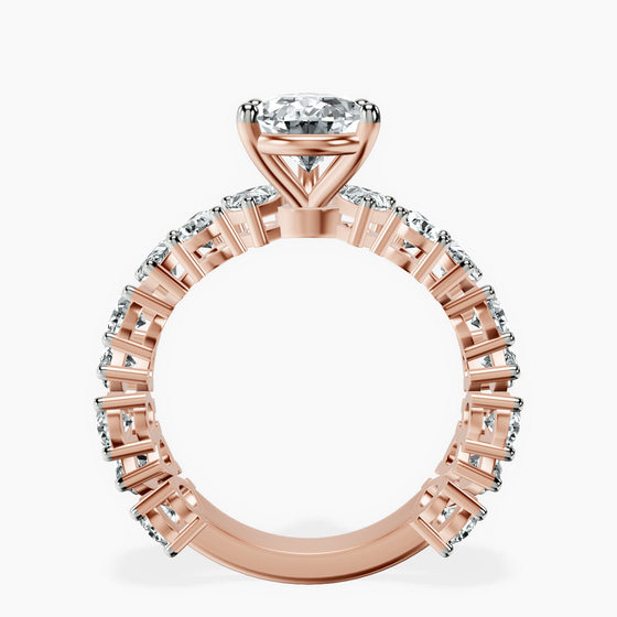 Esme Side Pear Lab Diamond Ring left view