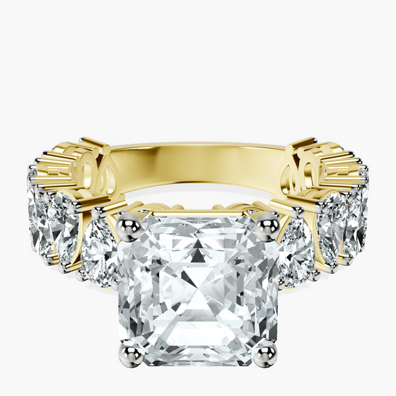 Esme Side Pear Lab Diamond Ring front view