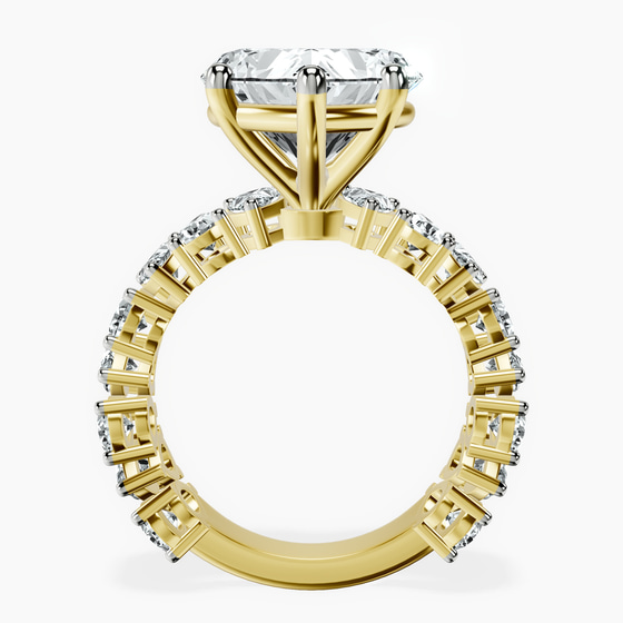 Esme Side Pear Lab Diamond Ring left view
