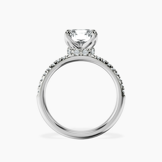 Galen Secret Halo Lab Diamond Ring left view