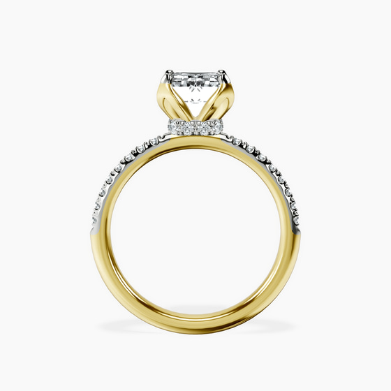 Galen Secret Halo Lab Diamond Ring left view