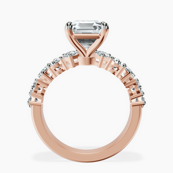 Adeline Side Pear Lab Diamond Ring left view