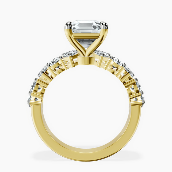 Adeline Side Pear Lab Diamond Ring left view