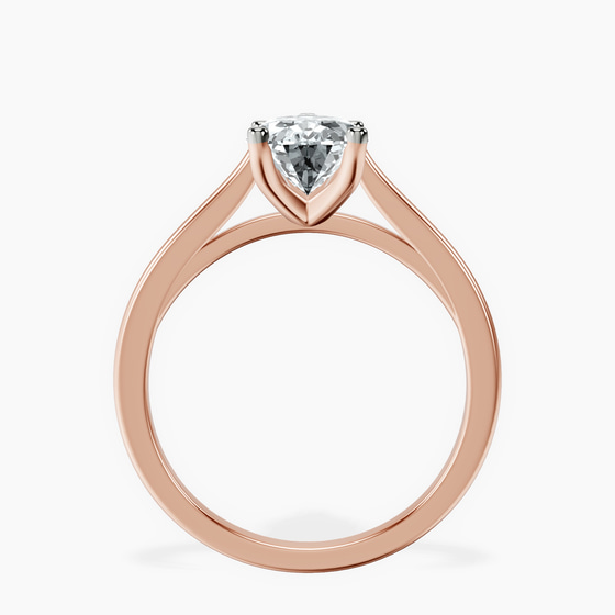 Teagan Solitaire 1.5mm Lab Diamond Ring top view