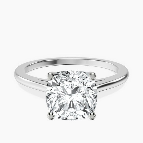 Teagan Solitaire 1.5mm Lab Diamond Ring front view
