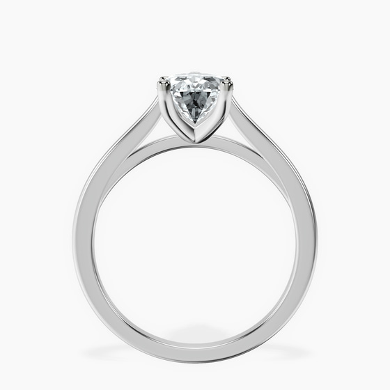 Teagan Solitaire 1.5mm Lab Diamond Ring top view