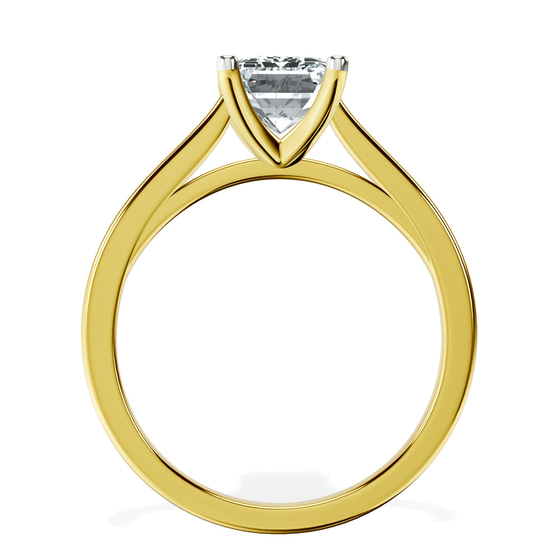 Teagan Solitaire 1.5mm Lab Diamond Ring top view