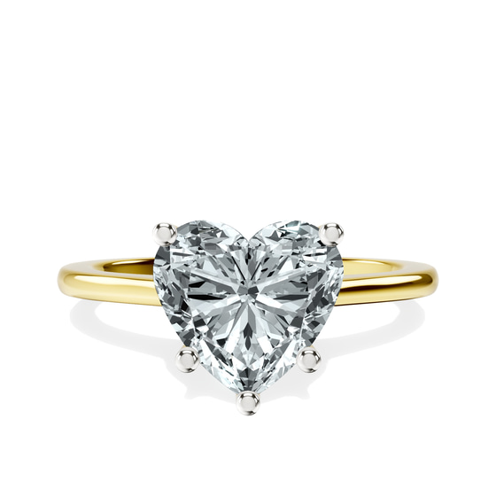 Teagan Solitaire 1.5mm Lab Diamond Ring front view