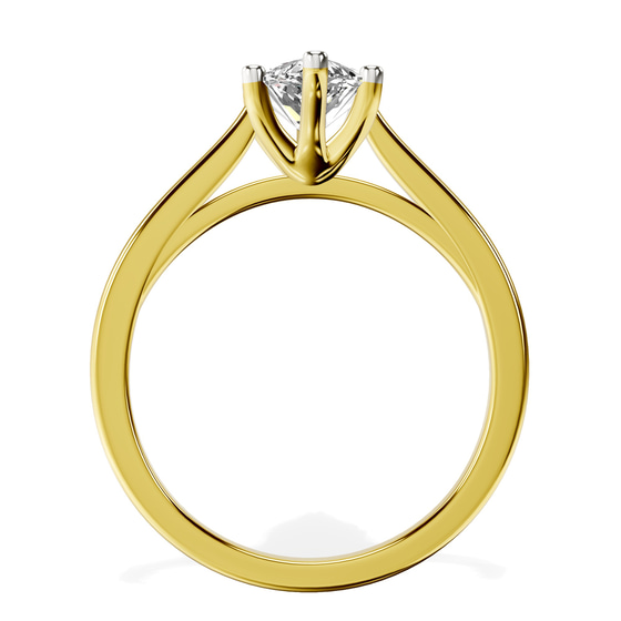 Teagan Solitaire 1.5mm Lab Diamond Ring top view