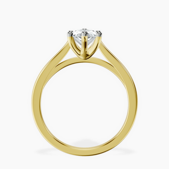 Teagan Solitaire 1.5mm Lab Diamond Ring top view